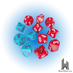 FALLOUT FACTIONS DICE SET NUKA-COLA (48)